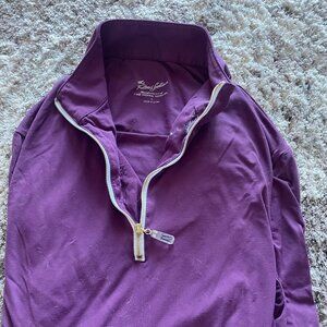 The Tailored Sportsman EUC Purple Long Sleeved Large Ladies Shirt Equestrian